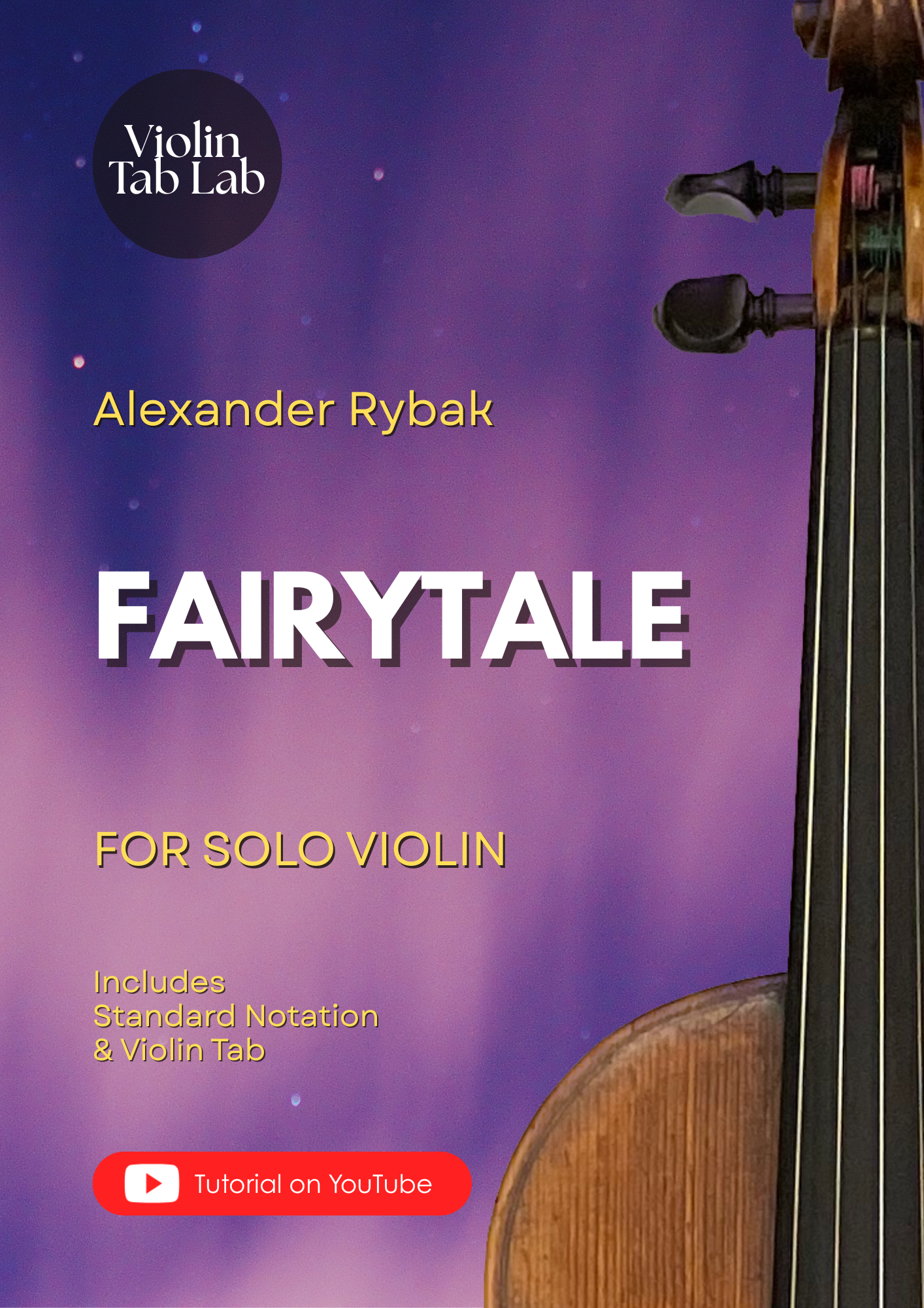 Fairytale - Alexander Rybak | Solo Violin Arrangement | Violin Sheet Music with TAB