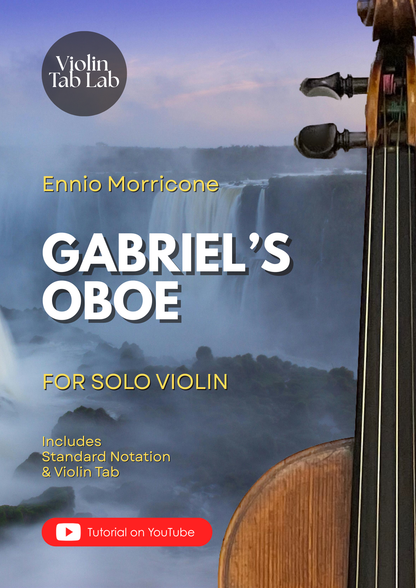 Gabriel’s Oboe - Ennio Morricone | Solo Violin Arrangement | Violin Sheet Music with TAB