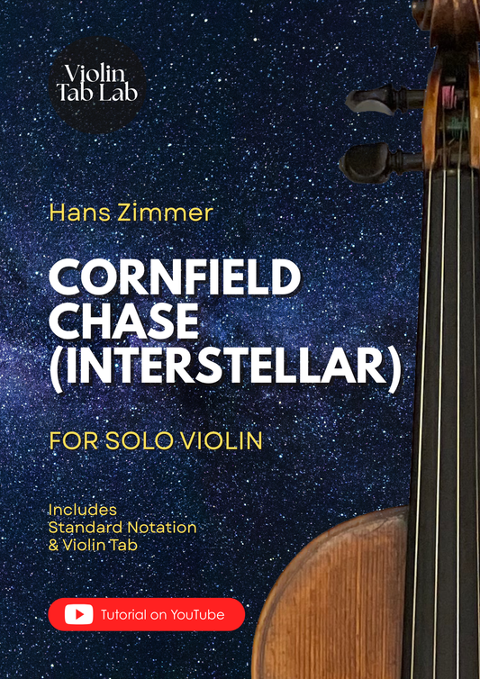 Cornfield Chase (Interstellar) - Hans Zimmer | Solo Violin Arrangement | Violin Sheet Music with TAB
