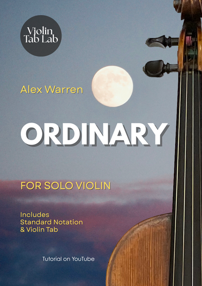 Ordinary - Alex Warren | Solo Violin Arrangement | Violin Sheet Music with TAB