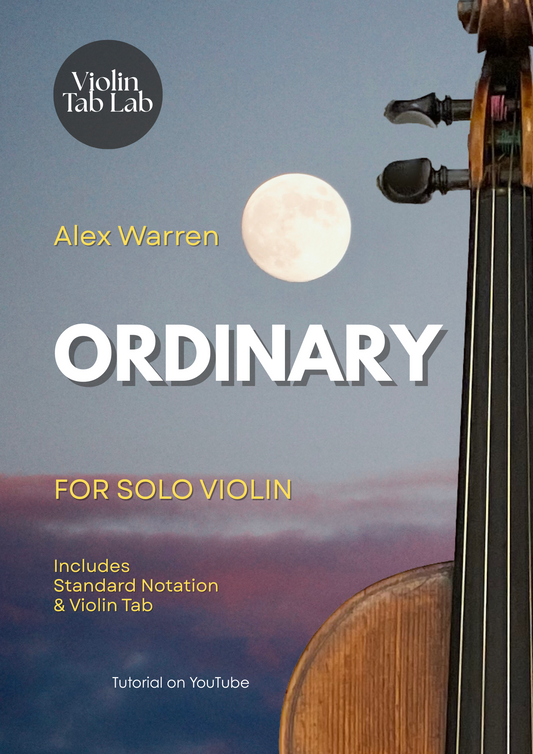 Ordinary - Alex Warren | Solo Violin Arrangement | Violin Sheet Music with TAB