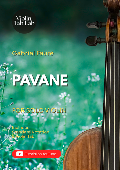 Pavane - Gabriel Fauré | Solo Violin Arrangement | Violin Sheet Music with TAB