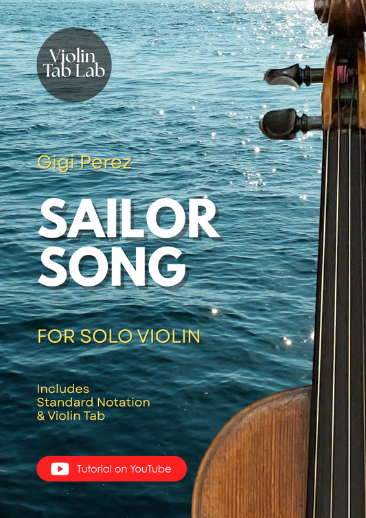 Sailor Song - Gigi Perez | Solo Violin Arrangement | Violin Sheet Music with TAB