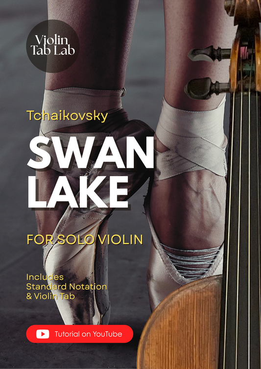 Swan Theme (from Swan Lake) - Pyotr Ilyich Tchaikovsky | Solo Violin Arrangement | Violin Sheet Music with TAB